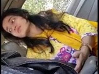 Pakistani sweetheart within reach car fir bj
