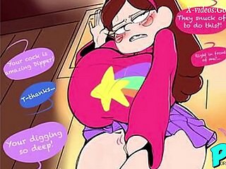 Self-respect tombe hentai (Mabel, DiPer et Wendy)
