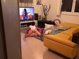 Horn-mad stepsister fulminous watching porn added to got it in the air her brashness