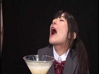 Ryoko Hirosaki gokkun swallow. Banned